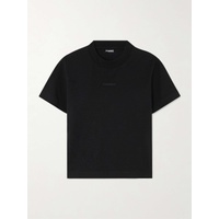 자크뮈스 JACQUEMUS Grosgrain-trimmed stretch-cotton T-shirt 790768526