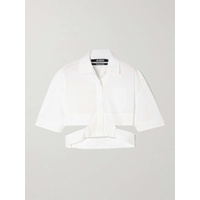 자크뮈스 JACQUEMUS Cutout cotton-blend shirt 790768506