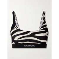 톰포드 TOM FORD Zebra-print stretch-jersey bralette 790769925