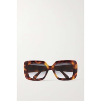 CELINE EYEWEAR Oversized square-frame tortoiseshell acetate sunglasses 790761954