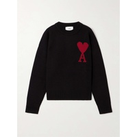 AMI PARIS + NET SUSTAIN intarsia wool sweater 790767786
