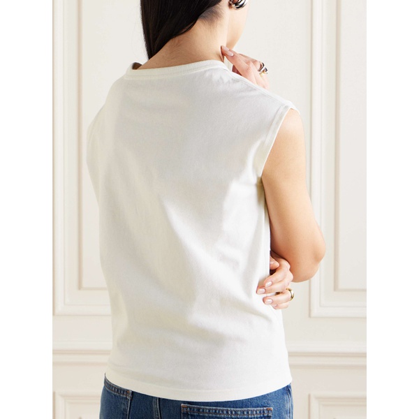  르메르 LEMAIRE Cotton and linen-blend T-shirt 790770055