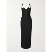 스킴스 SKIMS Body Basics Molded Underwire Long Dress - Onyx 790770942