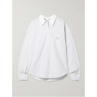 아크네 스튜디오 ACNE STUDIOS Embroidered pinstriped cotton-poplin shirt 790768537