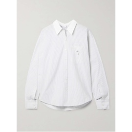 아크네 스튜디오 ACNE STUDIOS Embroidered pinstriped cotton-poplin shirt 790768537