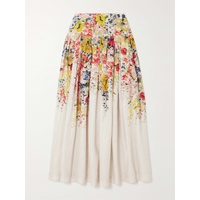ZIMMERMANN + NET SUSTAIN Alight floral-print linen skirt 790768676