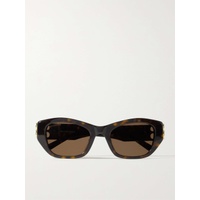발렌시아가 BALENCIAGA EYEWEAR Dynasty BB cat-eye tortoiseshell acetate sunglasses 790773144