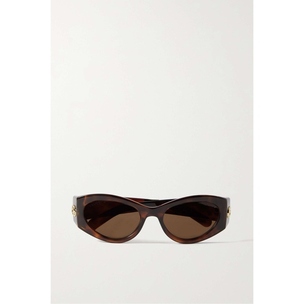 구찌 구찌 GUCCI EYEWEAR Cat-eye tortoiseshell acetate sunglasses 790761924
