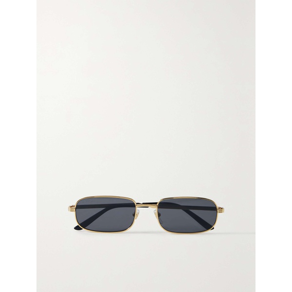 구찌 구찌 GUCCI EYEWEAR Rectangular-frame gold-tone sunglasses 790761928
