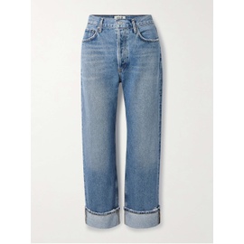 에이골디 AGOLDE Fran cropped mid-rise straight-leg jeans 790772218
