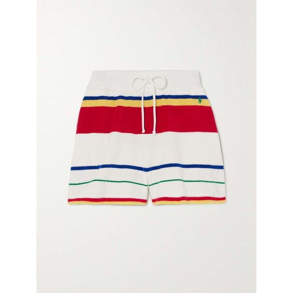 폴로랄프로렌 폴로 랄프 로렌 POLO RALPH LAUREN Striped cotton-terry shorts 790770559