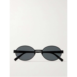 생로랑 SAINT LAURENT EYEWEAR Oval-frame metal sunglasses 790773862