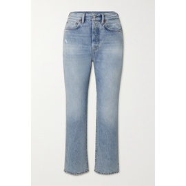 아크네 스튜디오 ACNE STUDIOS Blue Distressed high-rise straight-leg jeans 790681065