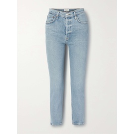 에이골디 AGOLDE Riley cropped high-rise straight-leg organic jeans 790703545