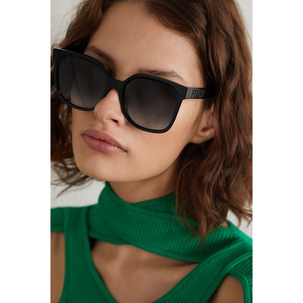 펜디 펜디 FENDI EYEWEAR Oversized square-frame acetate sunglasses 790709801