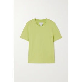 보테가 베네타 BOTTEGA VENETA Chartreuse Washed cotton-jersey T-shirt 790676668