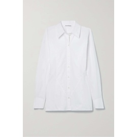아크네 스튜디오 ACNE STUDIOS White Cotton-blend poplin shirt 790663022