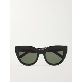 LE SPECS Air Heart cat-eye acetate and gold-tone sunglasses 790730476