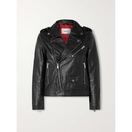 DEADWOOD + NET SUSTAIN River leather biker jacket 790695408