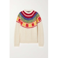 아크네 스튜디오 ACNE STUDIOS Ivory Wool-jacquard sweater 790675523