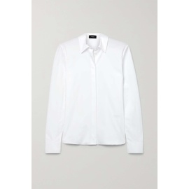 띠어리 THEORY White Cotton-blend poplin shirt 790681847