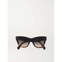 CELINE EYEWEAR Oversized cat-eye tortoiseshell acetate sunglasses 790700732