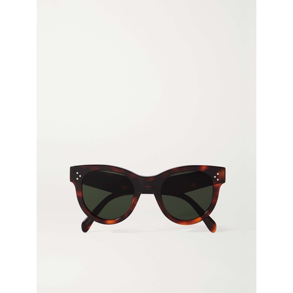  CELINE EYEWEAR Round-frame tortoiseshell acetate sunglasses 790695546
