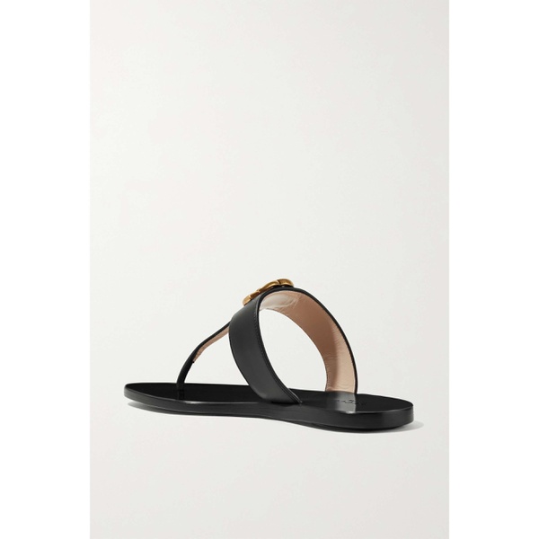 구찌 구찌 GUCCI Marmont logo-embellished leather sandals 790714620