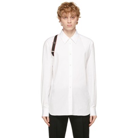 알렉산더맥퀸 Alexander McQueen White Logo Harness Shirt 211259M192026