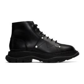 알렉산더맥퀸 Alexander McQueen Black Tread Lace Up Boots 201259M255084