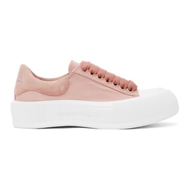 알렉산더맥퀸 Alexander McQueen Pink Deck Plimsoll Sneakers 211259F128124
