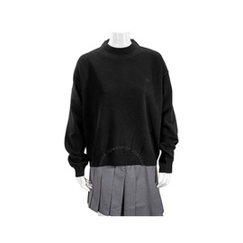 발렌시아가 Balenciaga Black Long Sleeve Crewneck Sweater 599888 T4101 1000