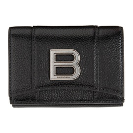 발렌시아가 Balenciaga Black Mini Hourglass Wallet 211342F040018