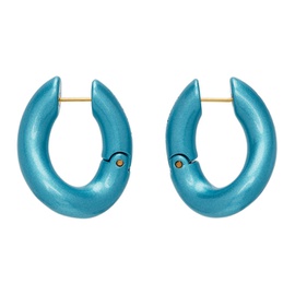 발렌시아가 Balenciaga Blue Loop Earrings 211342F022073