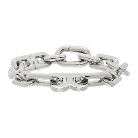 발렌시아가 Balenciaga Silver Thin B Chain Bracelet 211342F007034