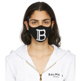 발망 Balmain Black Logo Mask 211251F028144