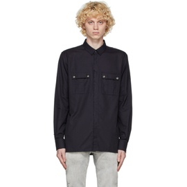 발망 Balmain Black Used Oxford Cotton Shirt 202251M192116