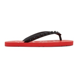 크리스찬 루부탱 Christian Louboutin Red Loubi Flip Thong Sandals 212813F124003