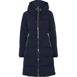 DKNY Navy Quilted shell hooded coat 10163292707302630
