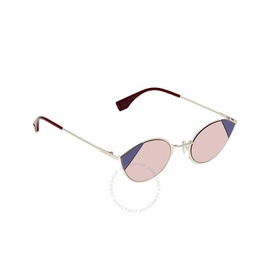 펜디 Fendi Cut Eye Pink Cat Eye Ladies Sunglasses FF0342SAVBU151