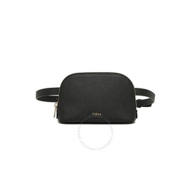Furla Ladies Code Leather Belt Bag In Black 1056065-EAU0-Q26-O60