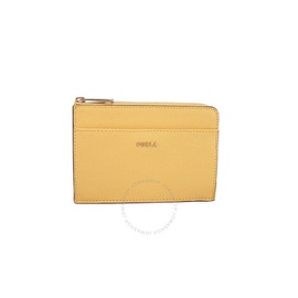 Furla Ladies Yellow Leather Card Case 1056866-PCZ4-B30-01A