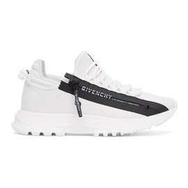 지방시 Givenchy White Spectre Zip Low Sneakers 211278M237186