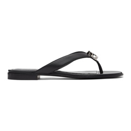 지방시 Givenchy Black G Chain Buckle Sandals 211278F124017
