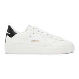 골든구스 Golden Goose White & Black Purestar Sneakers 211264F128017