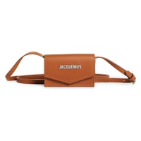 자크뮈스 Jacquemus Small Le Porte Azur Leather Crossbody Bag_BROWN 6568880_BROWN