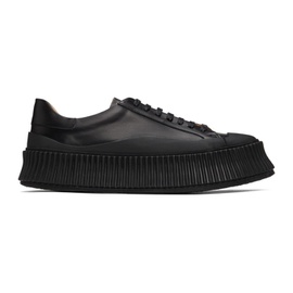 질샌더 Jil Sander Black Leather Platform Sneakers 211249M237016