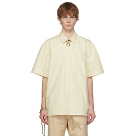 질샌더 Jil Sander Beige Heavy Poplin Short Sleeve Shirt 211249M192012