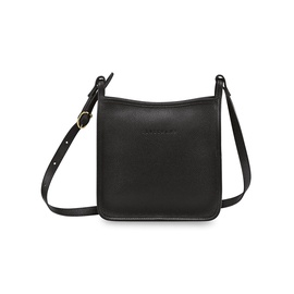 Longchamp Small Le Foulonne Leather Crossbody Bag 0400014309151_BLACK