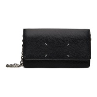 메종마르지엘라 Maison Margiela Black Leather Large Chain Wallet Bag 221168F048032